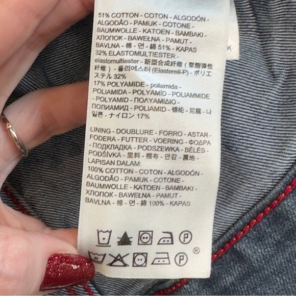 Levi Strauss Denim Trucker Jacket Distressed Button Front Men's Size Large - Picture 11 of 12